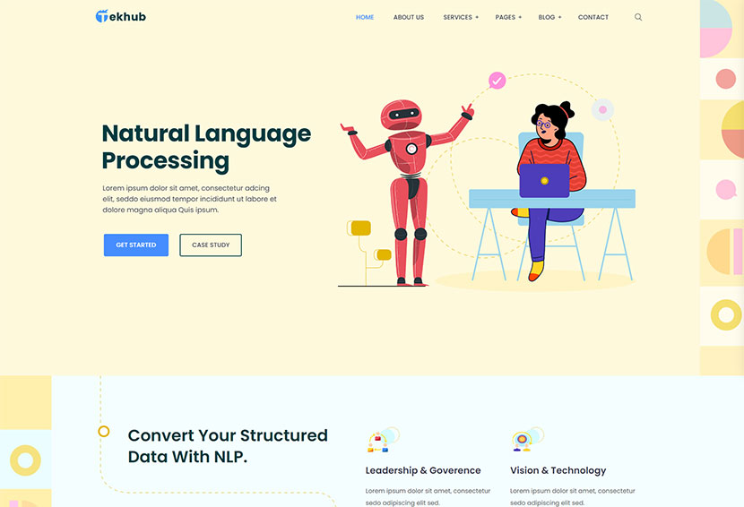 Tekhub - Tema WordPress Startup AI Serbaguna