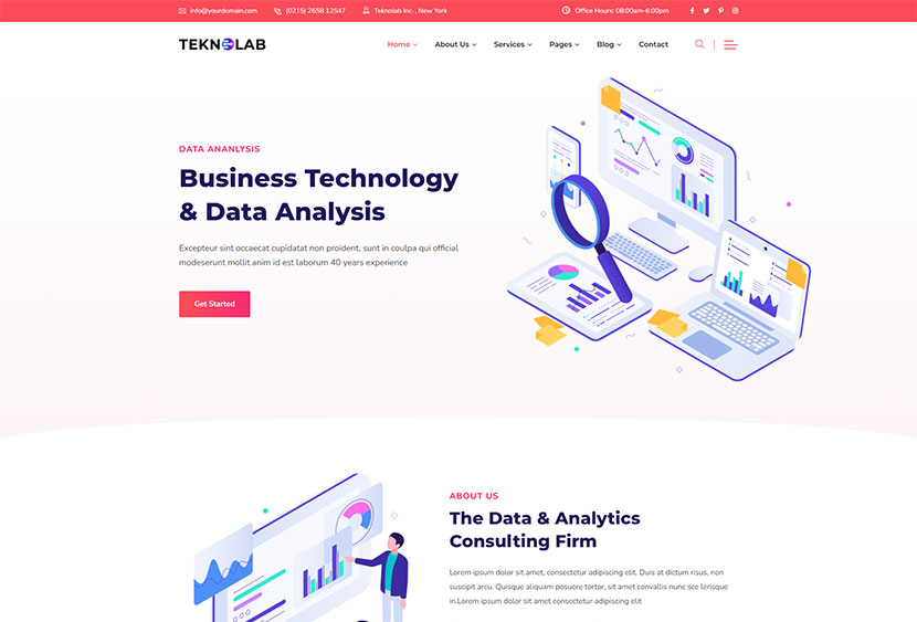 Teknolab - Tema WordPress Teknologi & Solusi IT