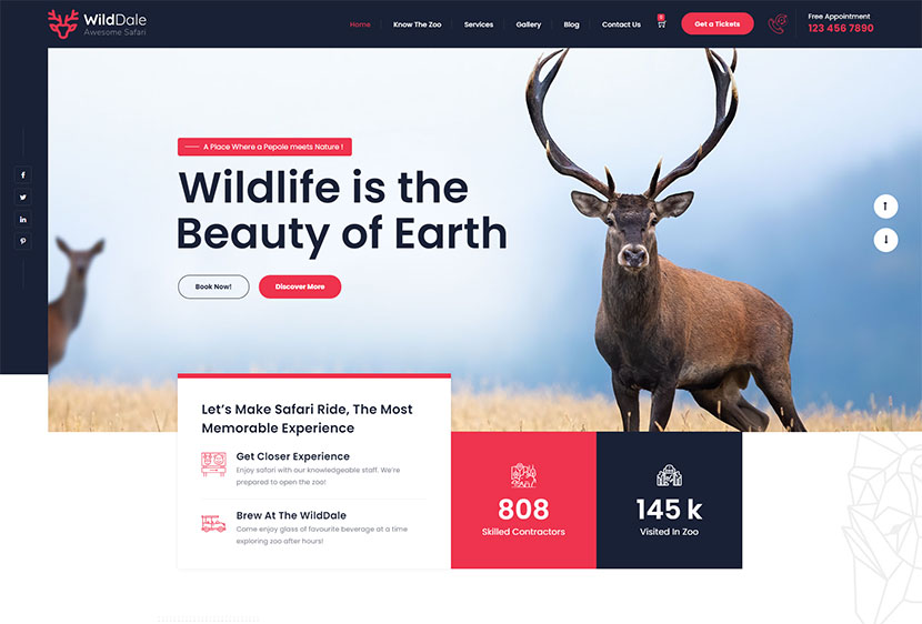 WildDale - motyw WordPress Jungle Safari