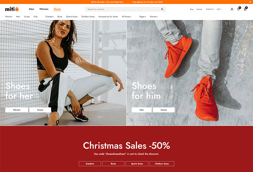 Miti - Tema WooCommerce Elementor Fashion