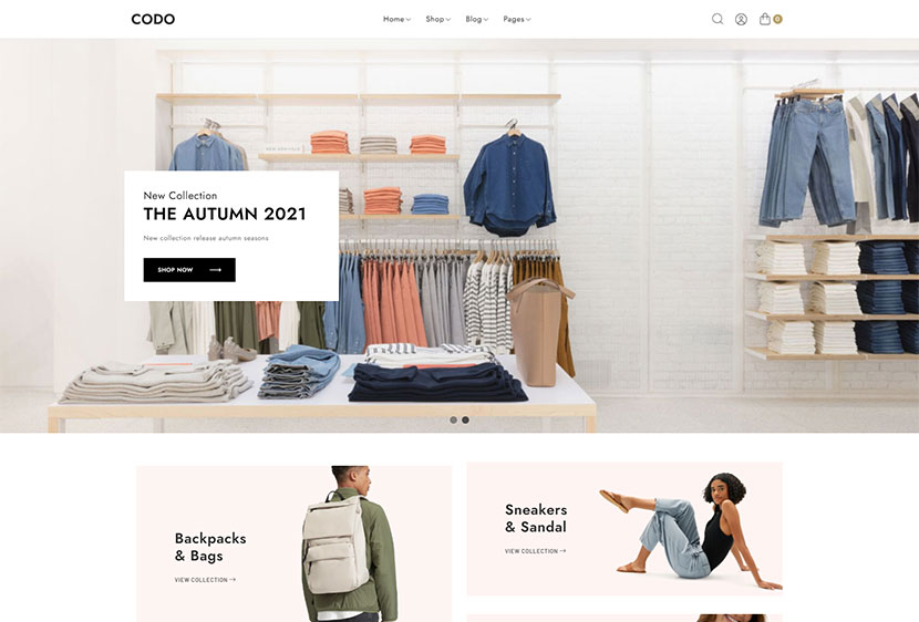 Codo - Tema WooCommerce minimalista