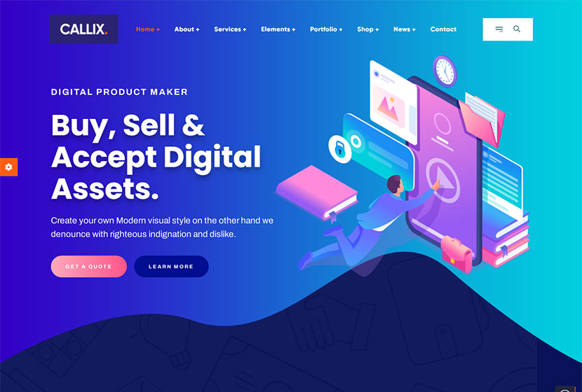 Callix Creative Agency WordPress Theme + RTL