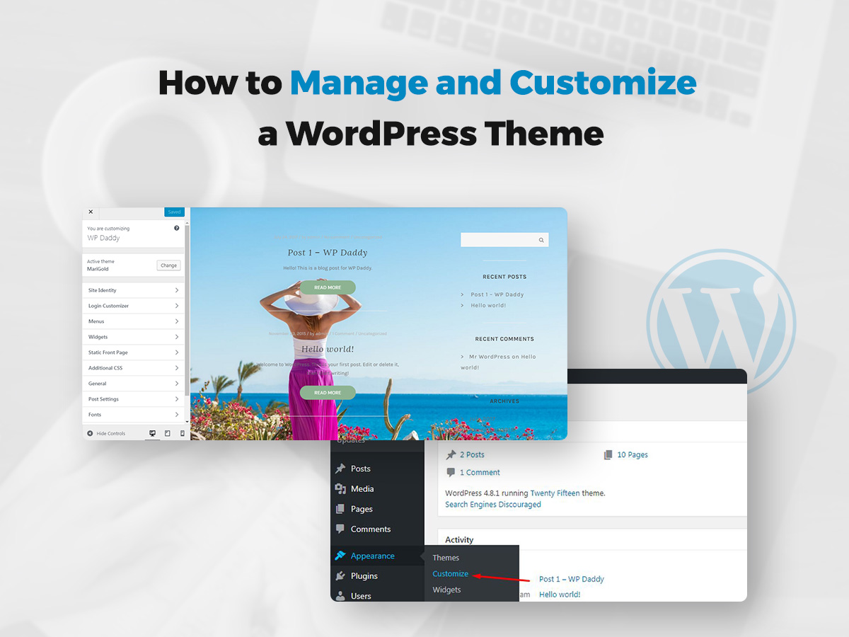 WordPress Teması Nasıl Yönetilir ve Özelleştirilir