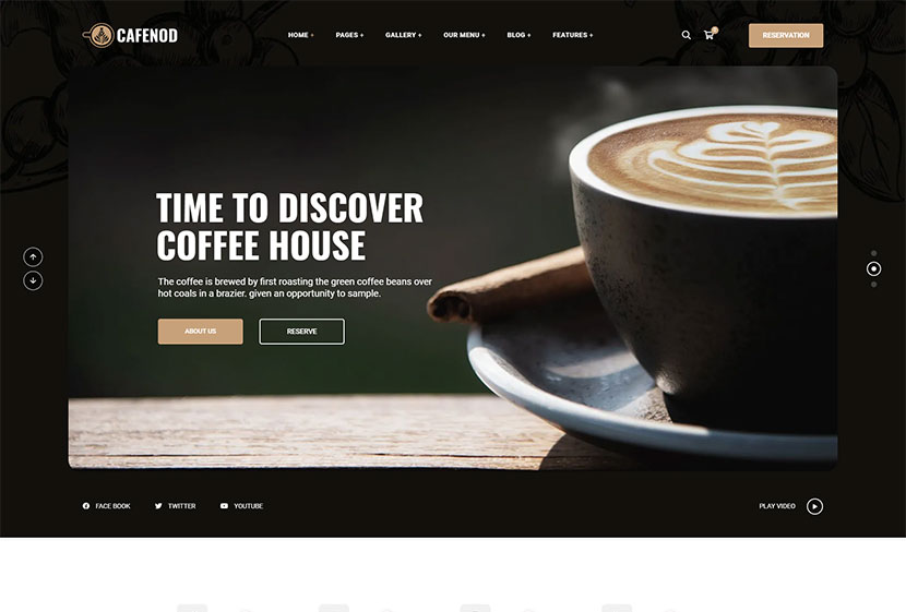 Cafenod - Thème WordPress pour café