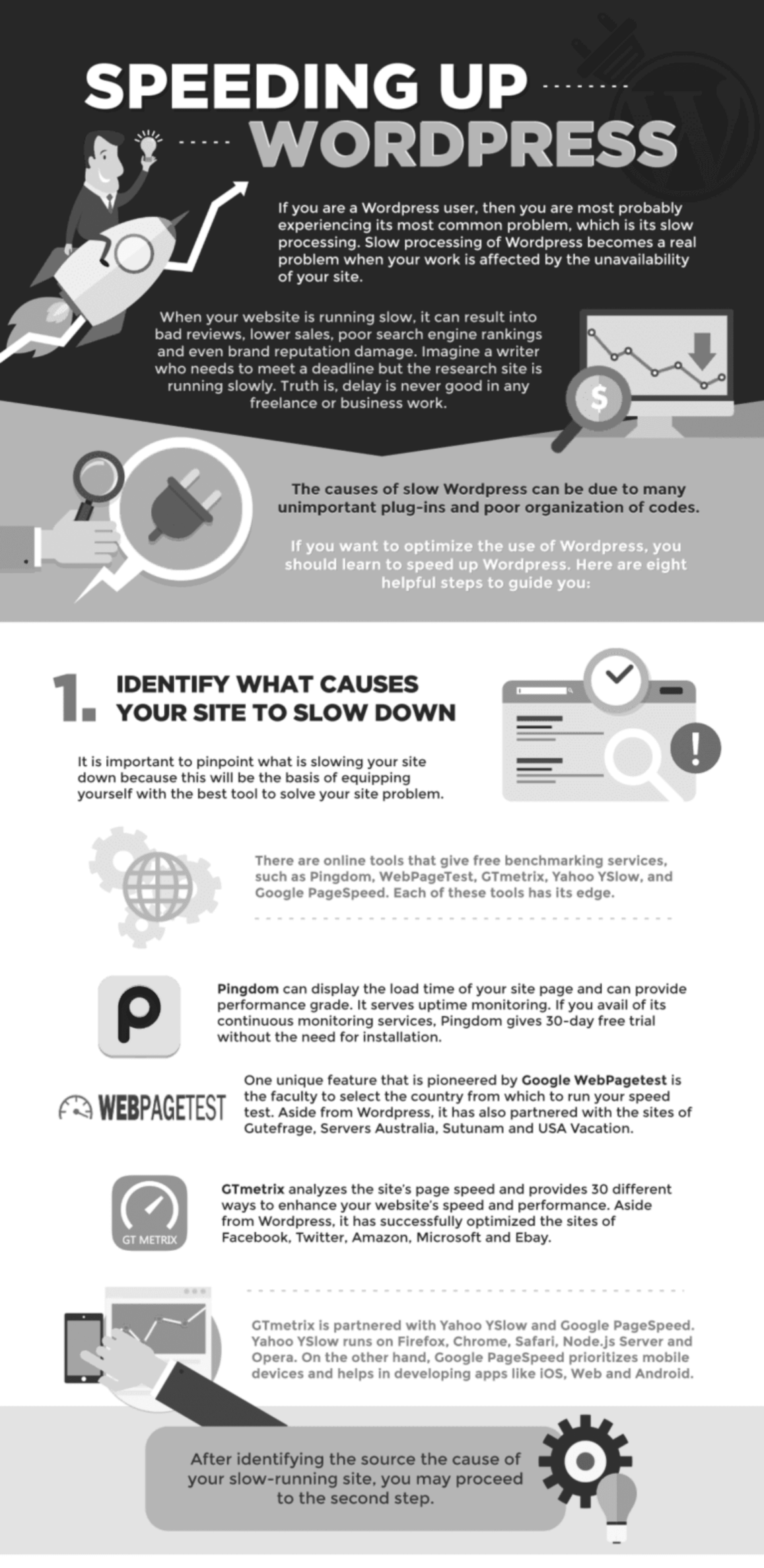 How To Speed Up WordPress Infographic Section 1