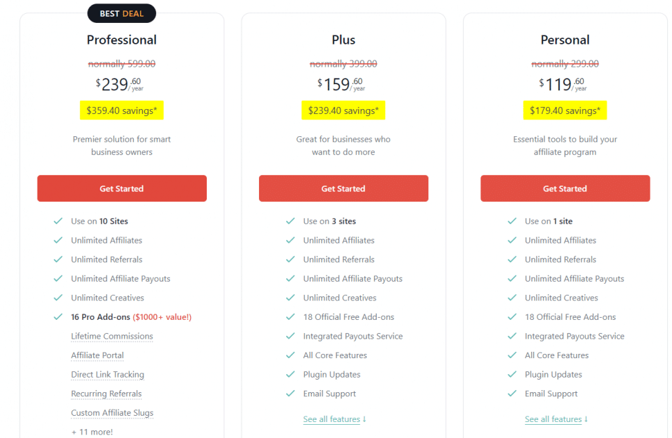 harga affiliatewp