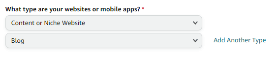тип сайта для партнеров амазон