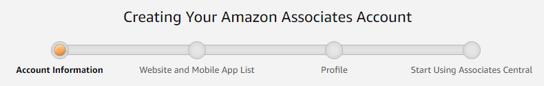 шаг 1 создание вашей учетной записи Amazon Associates