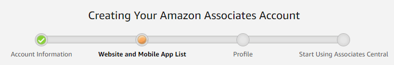 étape 2 site Web et liste d'applications mobiles