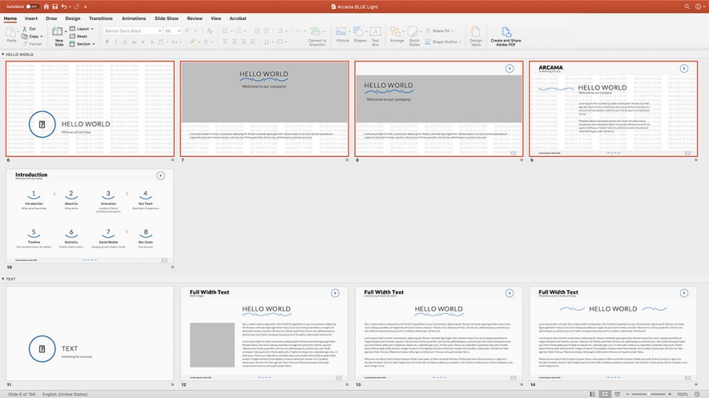 Ouvrir le mode Trieuse de diapositives dans PowerPoint