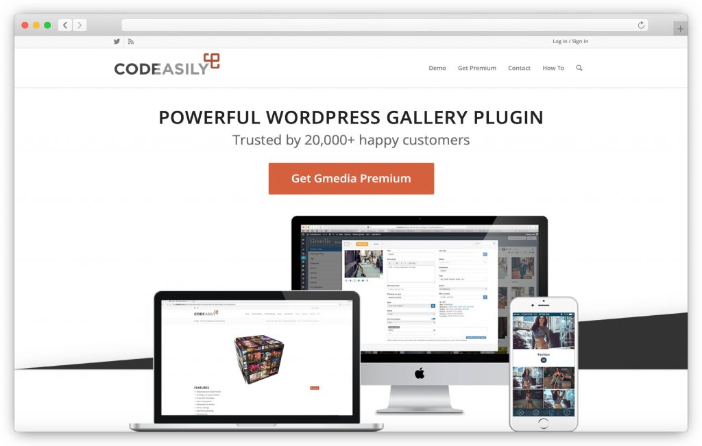 Interface Gmedia - plugin da galeria WP