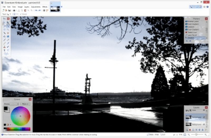 Paint.net iyi bir photoshop alternatifi