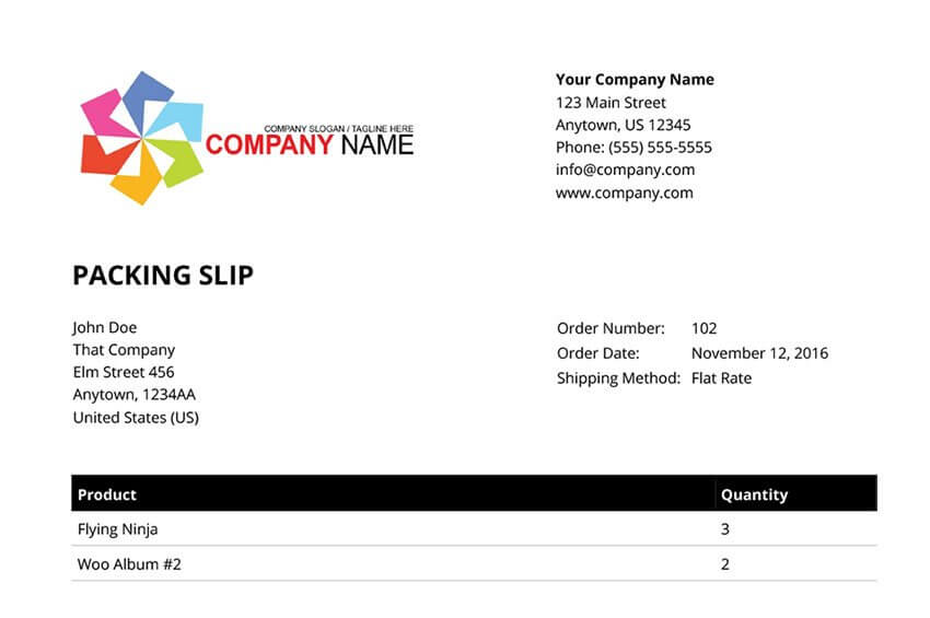 WooCommerce PDF 发票和装箱单专业插件装箱单