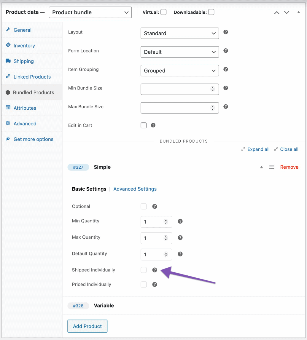 créer un ensemble de produits WooCommerce