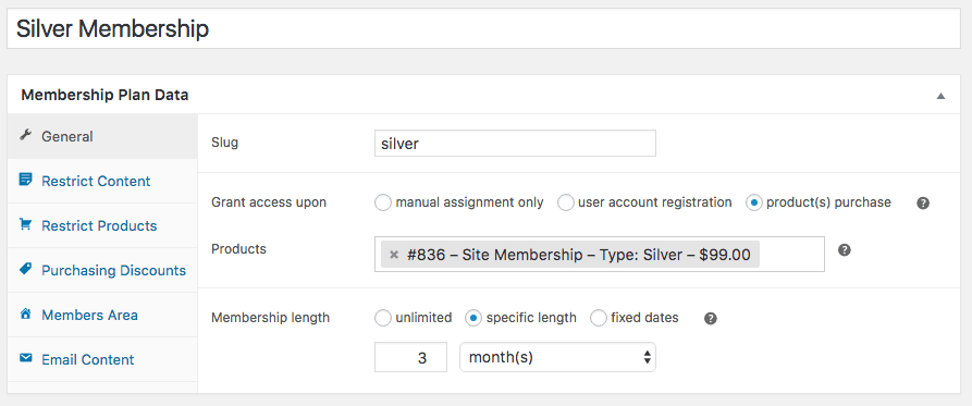 WooCommerce 멤버십 플랜