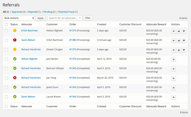 ปลั๊กอินโปรแกรมอ้างอิง WooCommerce AutomateWoo แนะนำเพื่อน รายชื่อผู้อ้างอิงเพิ่มเติม