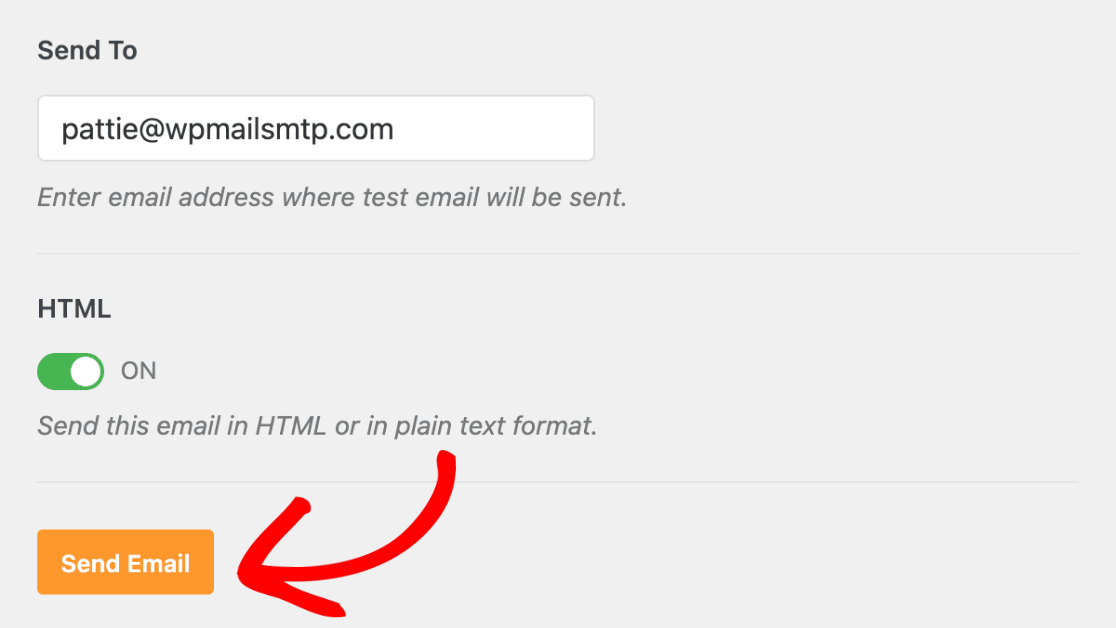 Tombol Kirim Email di WP Mail SMTP