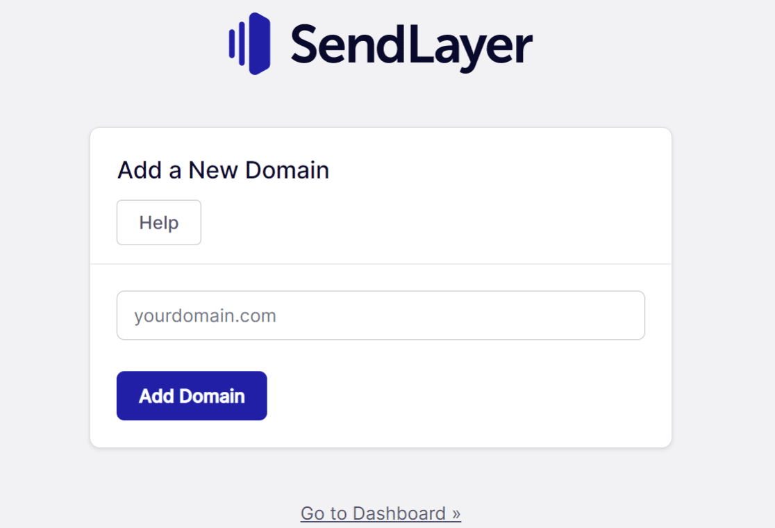 Adăugați un domeniu la SendLayer