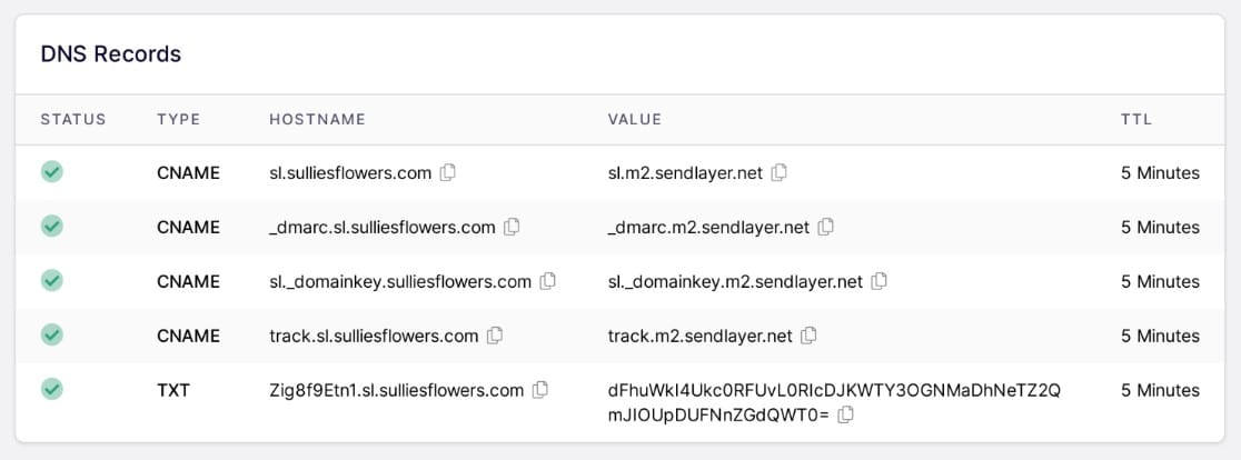 registros de DNS autenticados