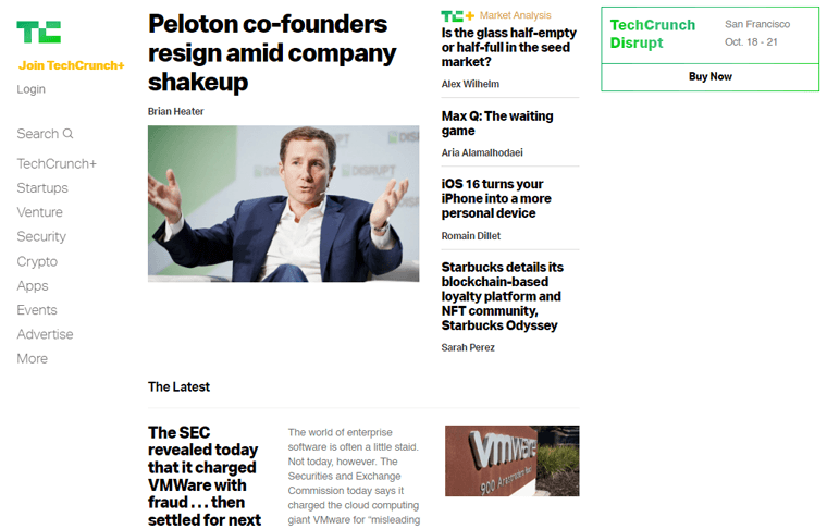 Techcrunch American Tech Magazine