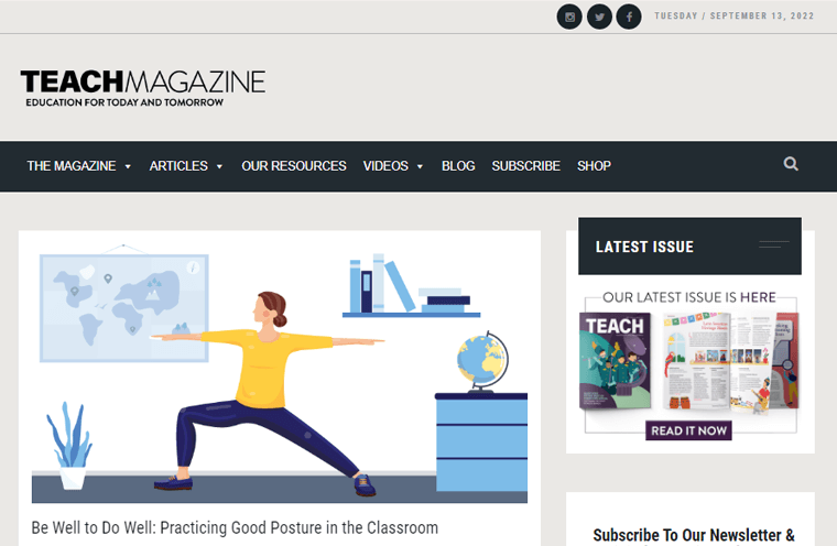 Revista TEACH Online para Professores