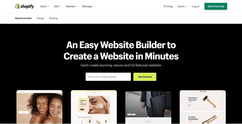 Shopify - Cel mai bun constructor de site-uri web pentru SEO