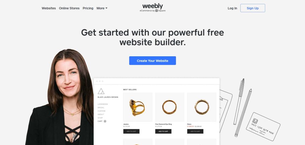 Weebly - SEO için En İyi Web Sitesi Oluşturucu