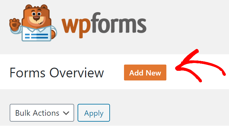 添加新的 wpforms