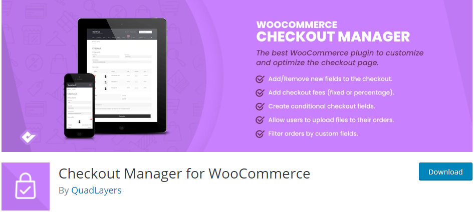 Gerenciador de checkout para WooCommerce