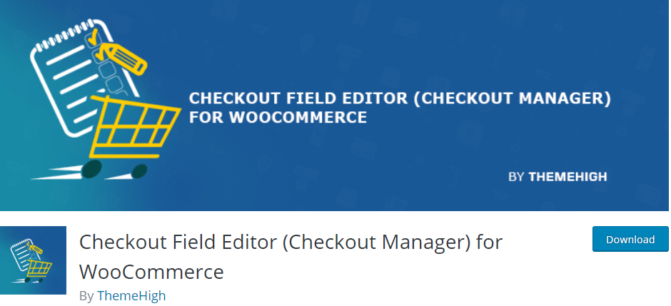 editor de campo de checkout para woocommerce