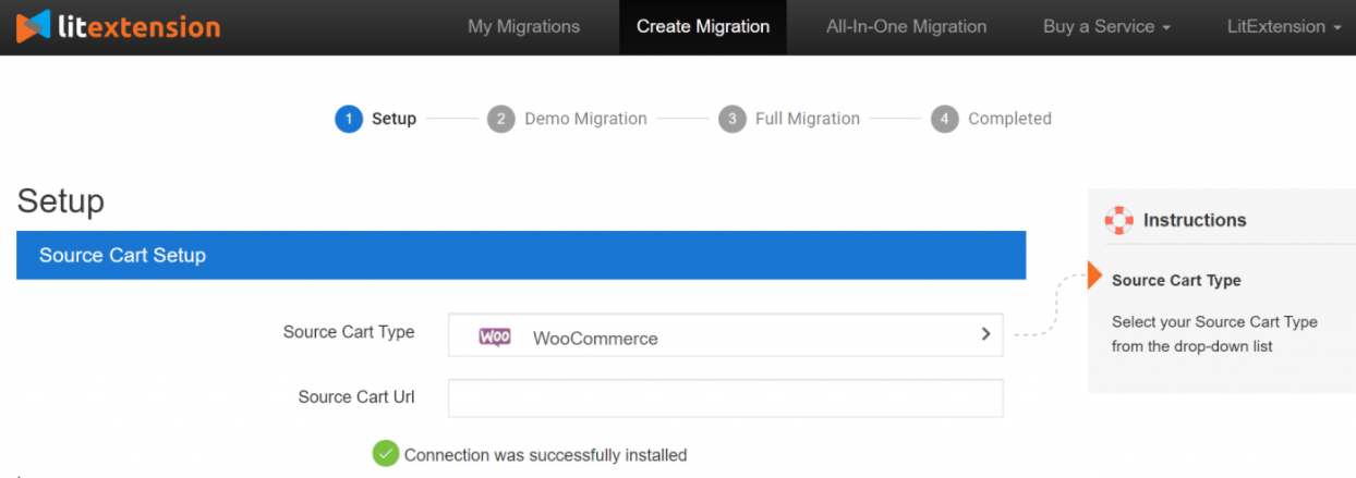 Configurarea coșului sursă WooCommerce