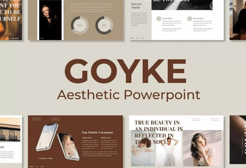 Goyke — Эстетический шаблон Powerpoint