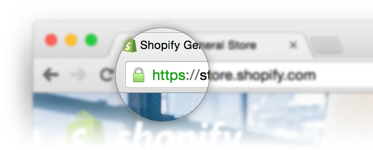 Certificat SSL Lacăt de securitate Shopify