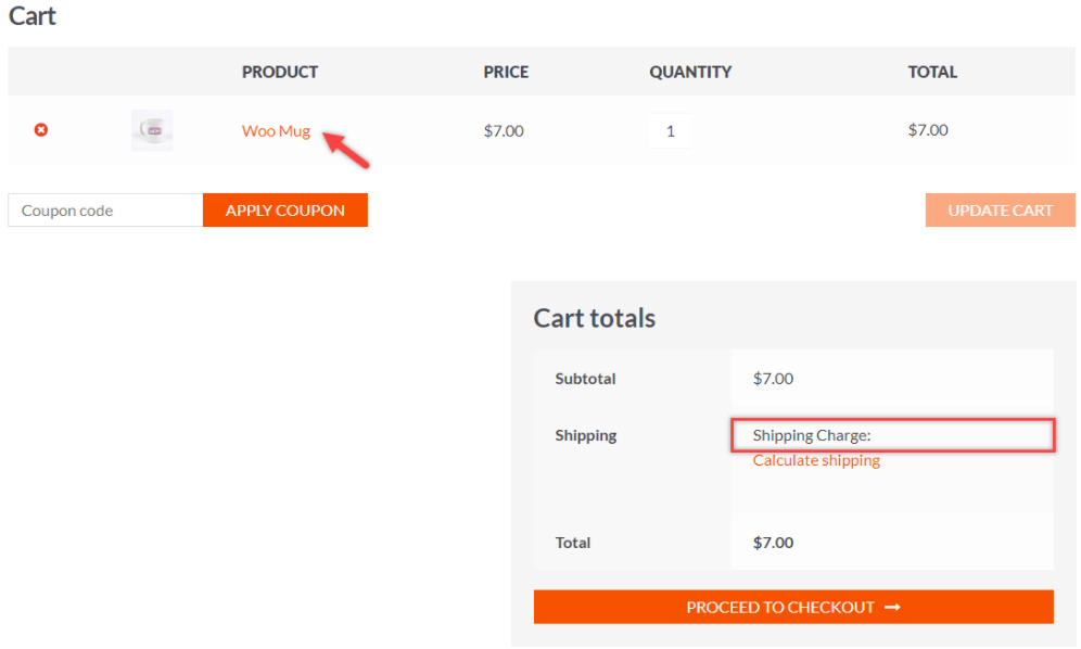 صفحة عربة woocommerce