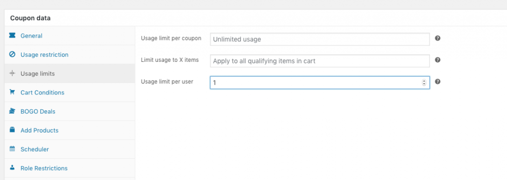 WooCommerce Welcome Coupon Usage Limits