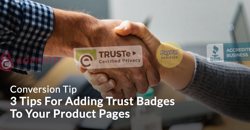 Trust badges on product pages