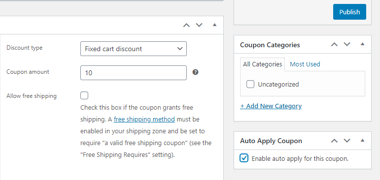 Enabling auto-apply for a WooCommerce cart discount