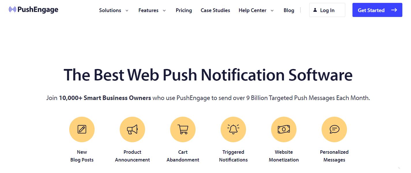 PushEngage is one of the best WooComemrce plugins to increase sales as it sends automatic push notifications to your clients. 