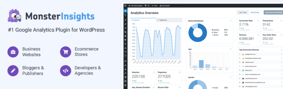 The MonsterInsights plugin.