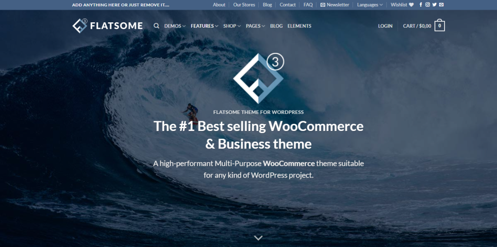 The Flatsome WooCommerce theme.