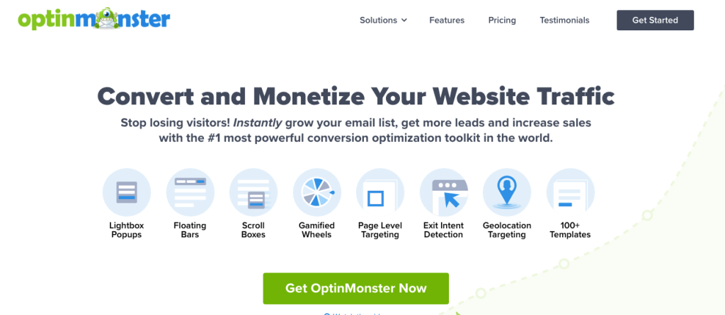 OptinMonster home page