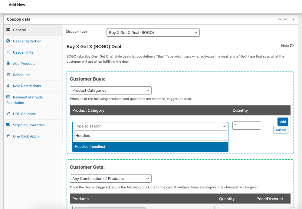 Customer Buys: Product Categories 