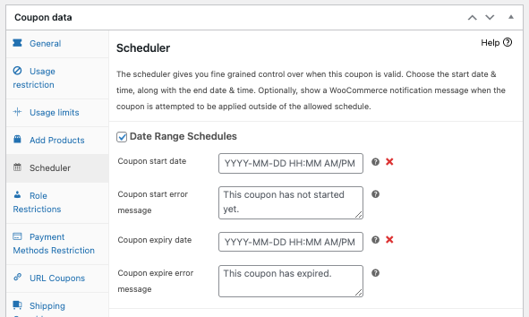 Date Range Scheduler