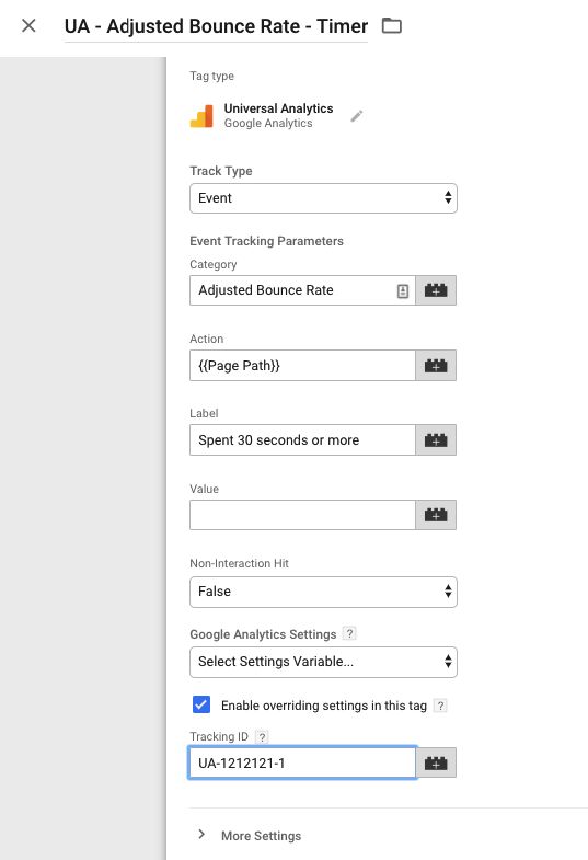 หน้าฟังก์ชันจับเวลาของ Google Analytics