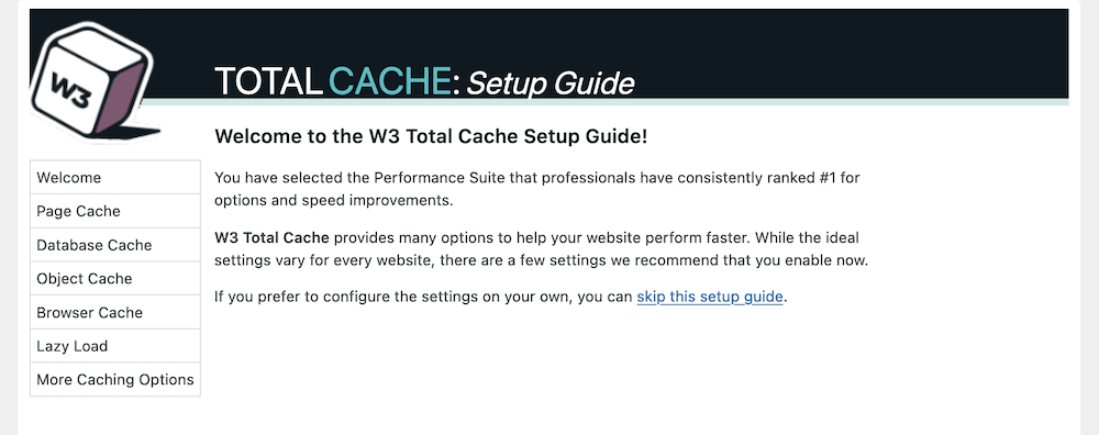 Ekran W3 Total Cache Setup Guide.