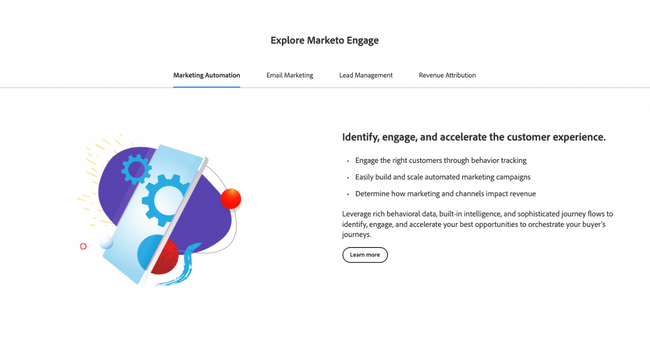 Pazarlama otomasyonu aracı örneği: Marketo