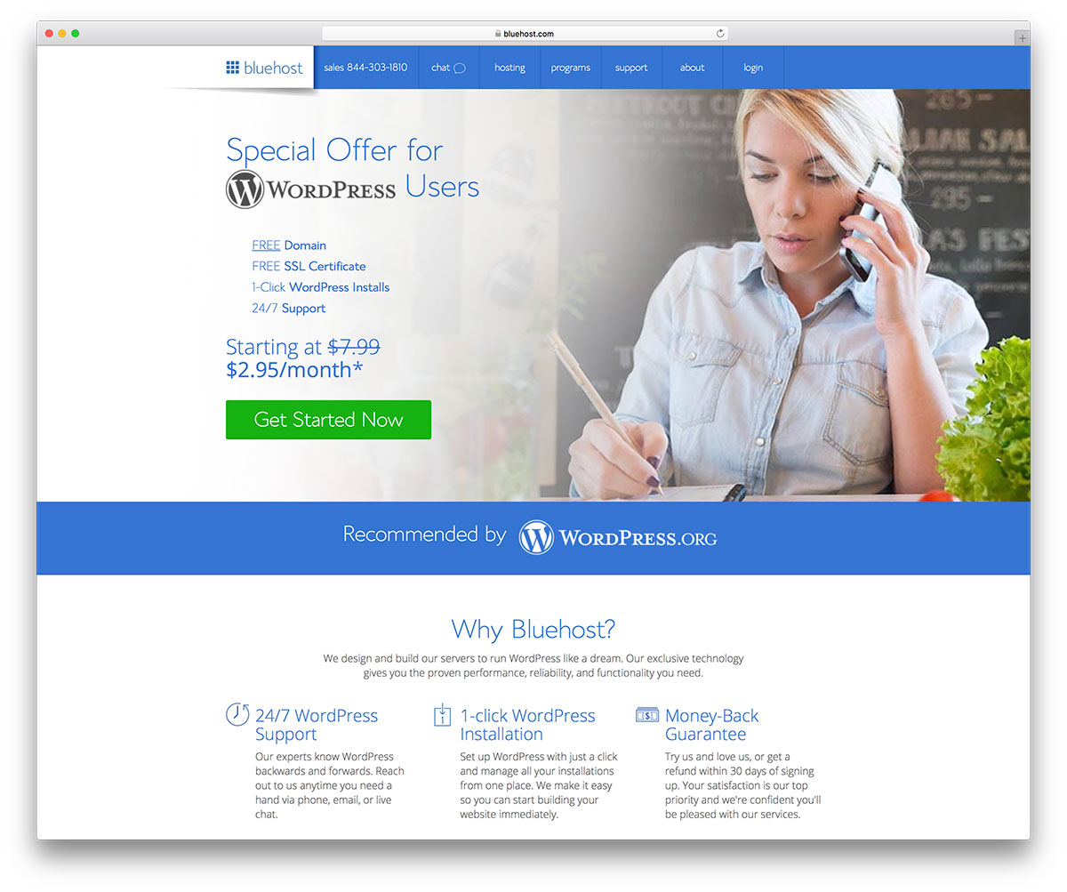 Bluehost 的廉价 WordPress 托管