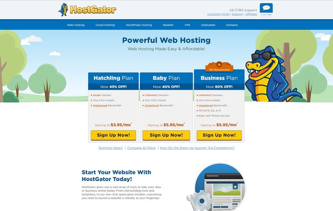 hostgator многодоменный хостинг