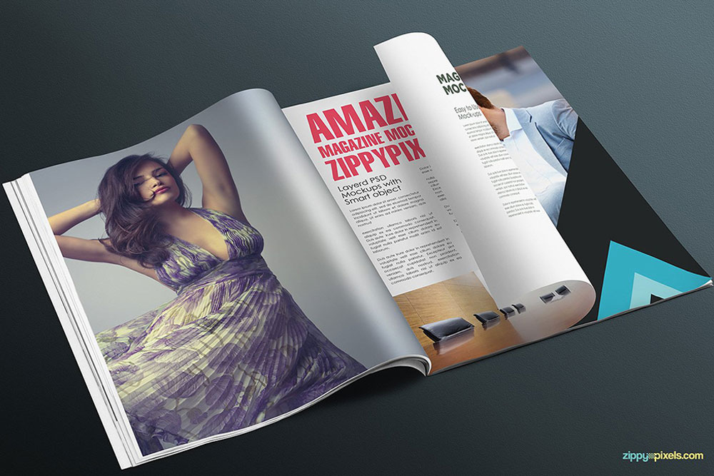 maquette d'annonce magazine