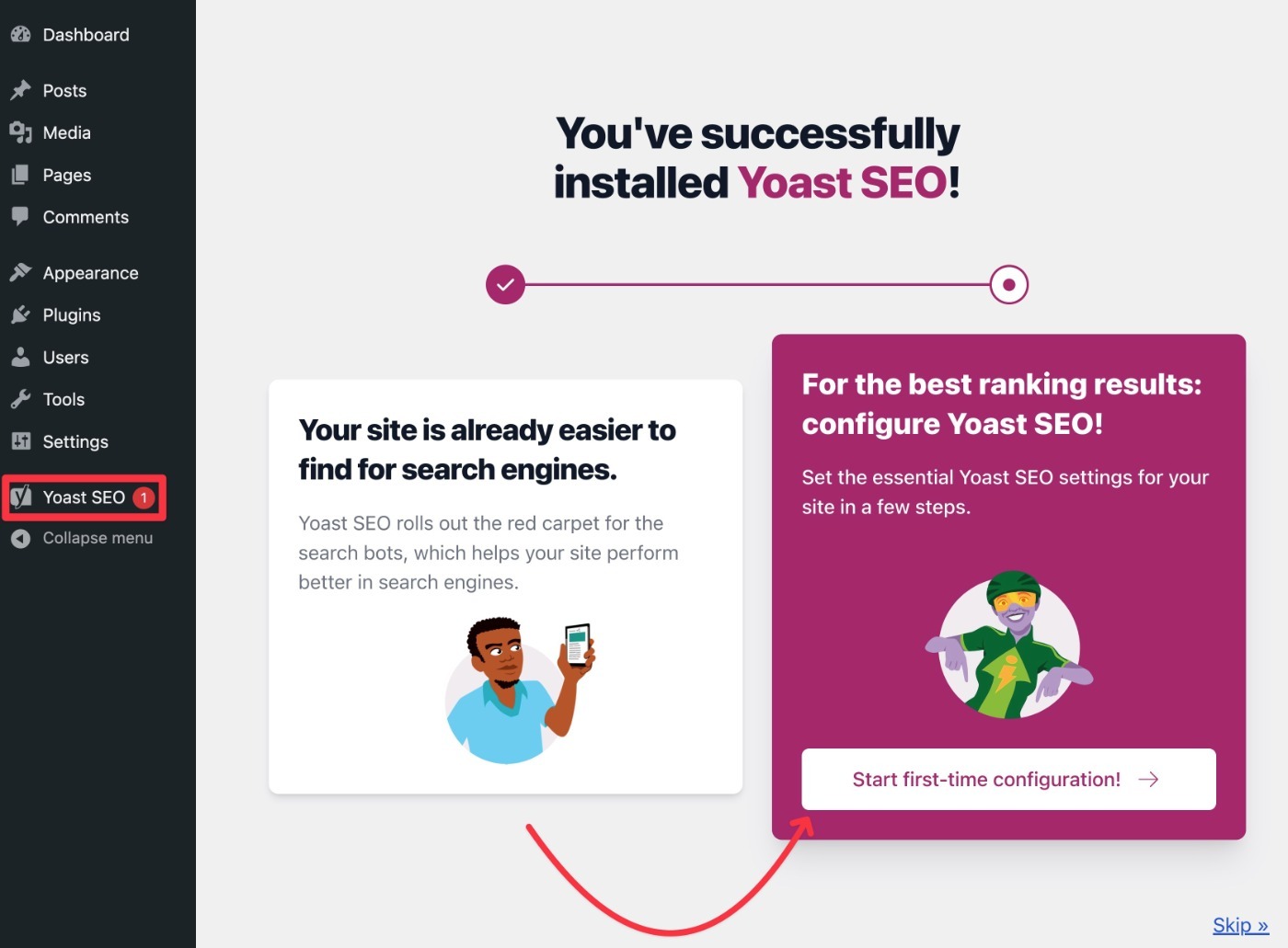 Expertul de configurare Yoast SEO